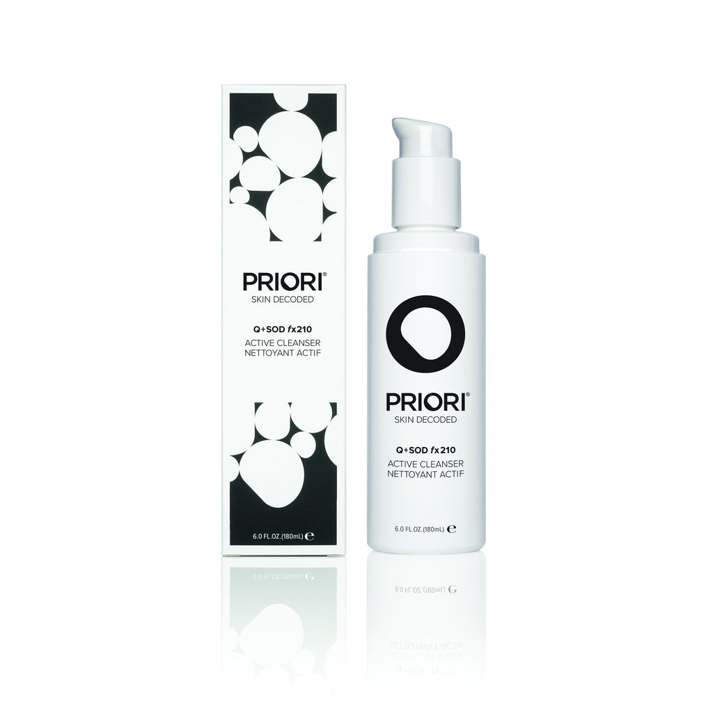 Priori Active Facial Cleanser | Hydrating Exfoliating Face Wash with Lactic and Salicylic Acid