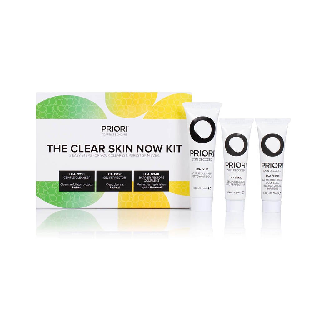 The Clear Skin Now Kit | Priori Skincare Travel & Trial Kits